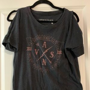 Vans shirt with shoulder peek a boo